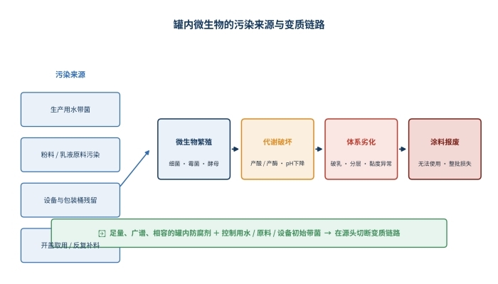 涂料还没上墙，怎么在桶里就坏了？——一文读懂乳胶漆的“罐内防腐”(图2)