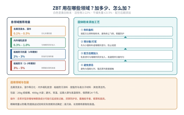 ZBT复配型抗菌剂 洗发水湿巾乳胶漆杀菌防霉 船舶防污抗藻(图2)