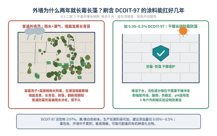 DCOIT-97防霉灭藻剂,二氯辛基异噻唑啉酮粉末杀菌剂,64359-81-5(图2)
