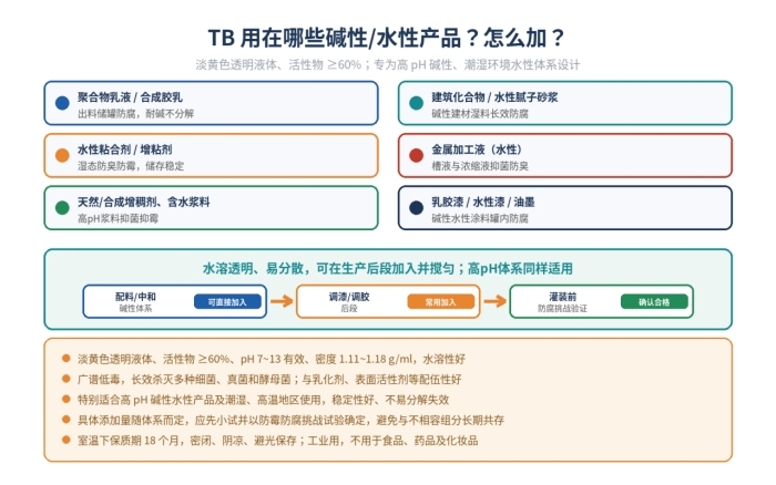水溶性碱性体系杀菌专用,TB杀菌剂,适合潮湿环境(图2)