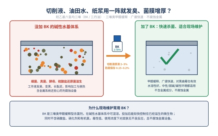 均三嗪（BK/三丹油）杀菌剂，羟乙基六氢均三嗪，4719-04-4(图1)